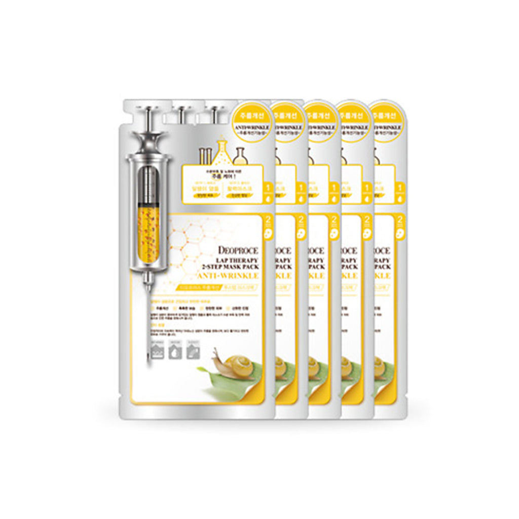 Deoproce Lap Therapy Snail anti-wrinkle mask pack 25gx5ea